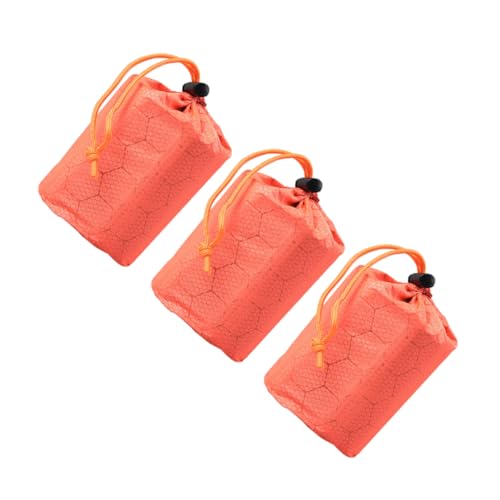 BRIGHTFUFU Athletic Cinch Bag 3pcs Camping Sleeping Bag Storage Sack Waterproof Easy Drawstring Closure Organize Your Outdoor Essentials