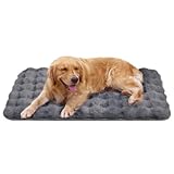 GGIB Dog Crate Pad for Cages & Beds - Washable, Anti-Slip Mat for Large Dogs, Cats & Pets, 41 x 27 Inch, Grey