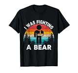 I was Fighting A Bear Get Well Soon Broken Arm Surgery Retro T-Shirt