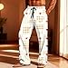 SHOPESSA Mens Valentines Day Pajama Pants Fashion Funny PJ Bottoms Elastic Drawstring Comfy Soft Lounge Pants with Pockets White
