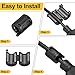 uxcell 3 Pcs Ferrite Filter Ring Core RFI EMI Noise Suppression Cable Clip ID 7mm 0.28Inch with Ears for Electronic Devices, Industry, Black