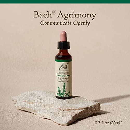 Bach Original Flower Remedies, Agrimony For Open Communication, Natural Homeopathic Flower Essence, Holistic Wellness And Stress Relief, Vegan, 20Ml Dropper #TOP1