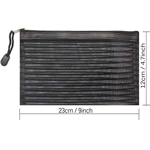 Janisfirst 40 Pack 10 Colors Zipper Mesh Pouch, Pencil Pouch Pen Bag Colorful Pencil Pen Bag Multipurpose Travel Bags for Office Supplies Cosmetics Travel Accessories Multicolor 4