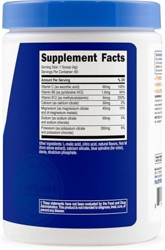 Nutricost Electrolyte Complex Powder, 60 Servings, Blue Raspberry — 사진 4