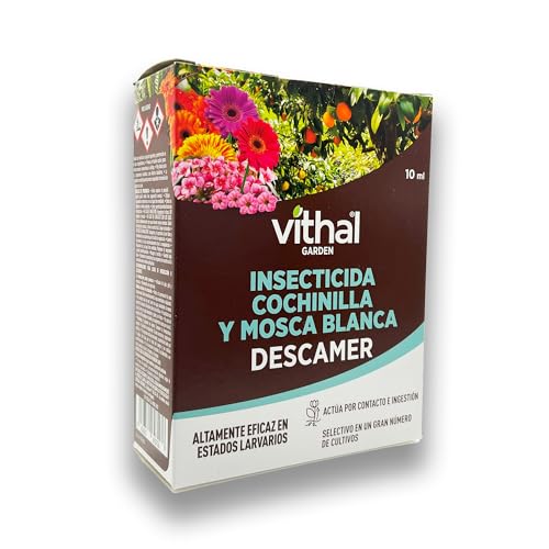 Insecticida contra Cochinilla y Mosca Blanca Descamer MUY EFICAZ | Envase de 10 ml para 13L de Agua | Eficaz para todos los estados (Incluido Larvario) para todo tipo de cultivos | Nexum Market