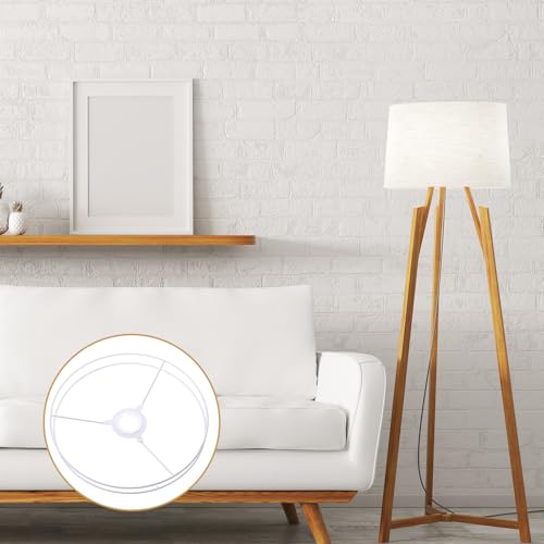 Soporte para lámparas de mesa con marcos de alambre metálico y anillos de 30 cm interiores 7