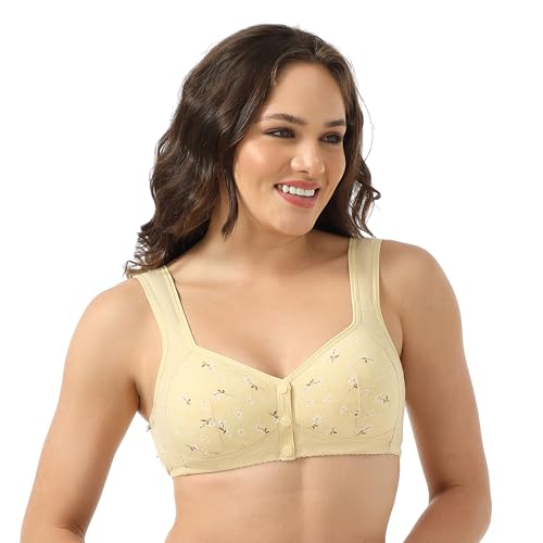Image of Daisy Bras for Women, Front Snap Closure Padded Bra for Older Senior Women, No Underwire Comfortable Bra