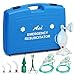 AIESI® Kit di Primo Soccorso senza bombola di ossigeno con pallone ambu guedel ed accessori, Made in Italy immagine