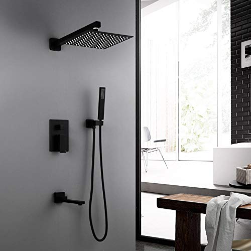 Robinet de douche thermostatique noir LWX pour créer un spa moderne à la maison