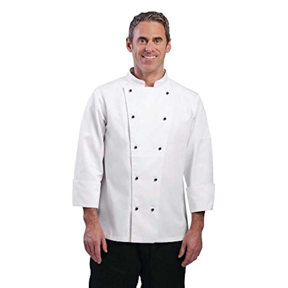 Whites Chefs Apparel DL710-L Chicago Long Sleeve Chef