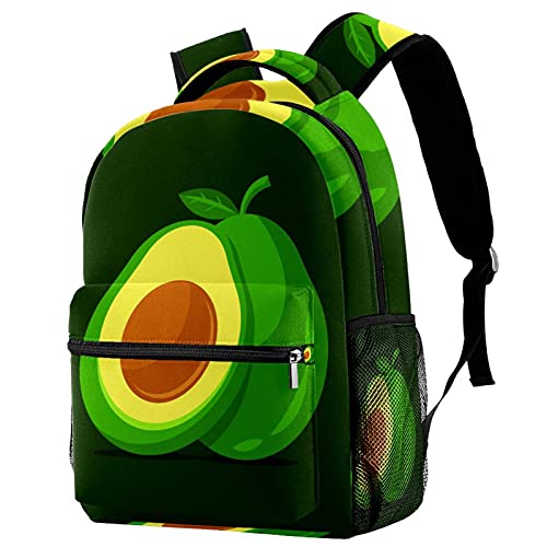 Petit sac à dos vert multi-poches pour fille garçon et femme