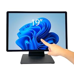 19 Inch 16:10 Capacitive Touchscreen LED Backlit Multi-Touch HDMI Monitor, 1440 x 900, True Flat Seamless Design, for Office, POS, Retail, Restaurant, Bar, Gym, Warehouse