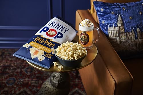Image of SkinnyPop Butterbeer Flavored Kettle Popcorn, Harry Potter Snacks, Gluten Free, Vegan, Non-GMO, Dairy Free, SkinnyPop, 5.3oz Grocery Sized Bag