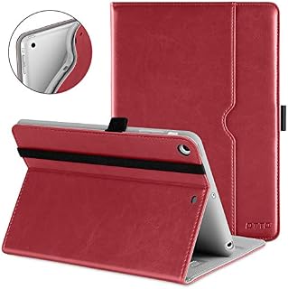 DTTO iPad Mini 1 2 3 Case, Premium Leather Folio Stand Cover Case