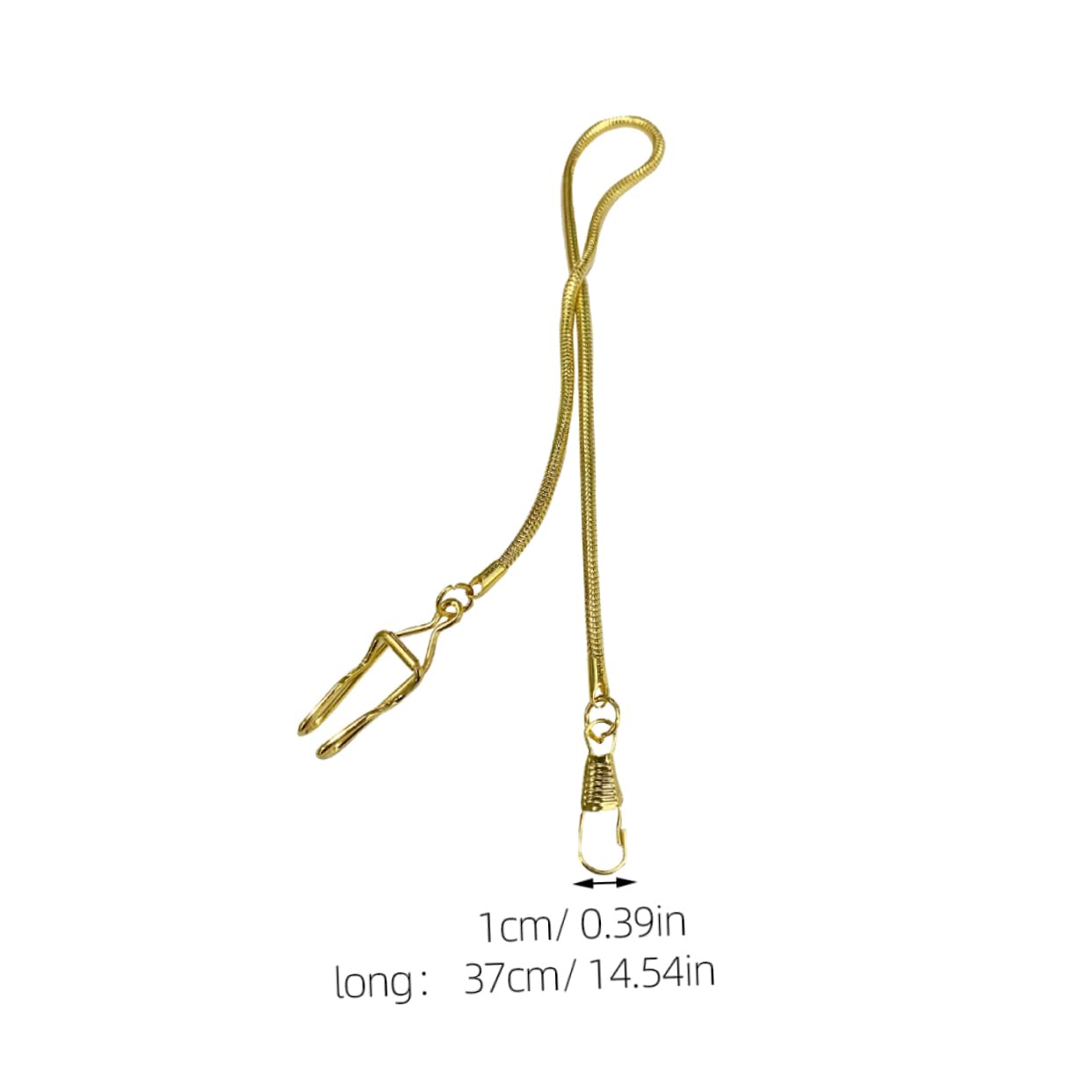 VALICLUD 2pcs Vintage Pocket Watch Chains Metal Fob Chain Accessories for Men for Halloween Parties and Holidays Fit for Various Pocket Watches