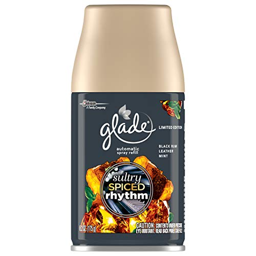 Glade Automatic Spray Air Freshener Refill | Sultry Spiced Rhythm Scent | Limited Edition - 6.2 Ounce Each (Pack of 3)