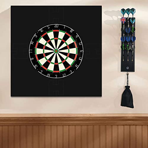 Dart Board Wall Protector For Professional 18In Dartboard Square Dart Board Surround Lightweight Dart Board Backing With Darts Holder And Throw Line For Dart Games (Square V2) #TOP5