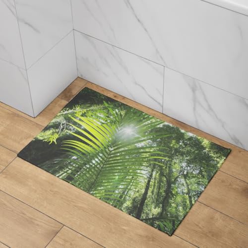 Alfombra para escaleras interior con base antideslizante y felpa ligera absorbente de 50x80 3
