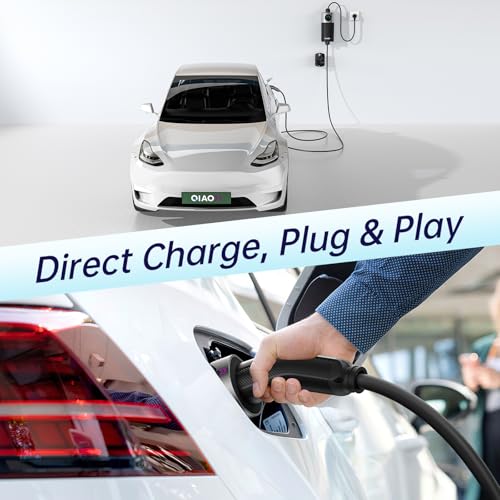 QIAO)) Portable 3kW EV Charger, 5.5M Type 2 Charging Cable to UK 3 Pin Plug, Electric Car Charger with LED Display Carry Bag, Adjustable Current [6/8/10/13A] Mobile Charging Station for Home Travel - Image 6