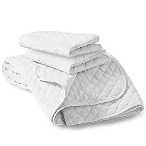 Bare Home Premium 3 Piece Quilt Set - Full/Queen Size - Coverlet Set - Diamond Stitched Bedspread - Ultra-Soft Luxurious Lightweight All Season Bedspread (Full/Queen, White) #TOP1