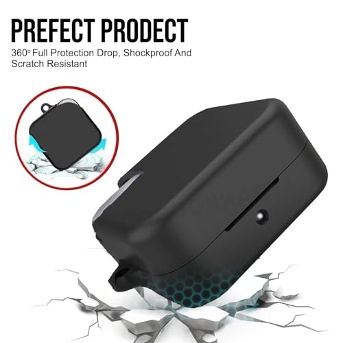 Image of Silicone Case Cover for CMF by Nothing Buds Pro 2 | Buds 2 | Buds 2 Plus (Black)
