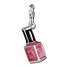 SilberDream Charm pink enameled nailpolish flask, 925 Sterling Silver Charms Pendant with Lobster Clasp for Charms Bracelet, Necklace or Earring FC652
