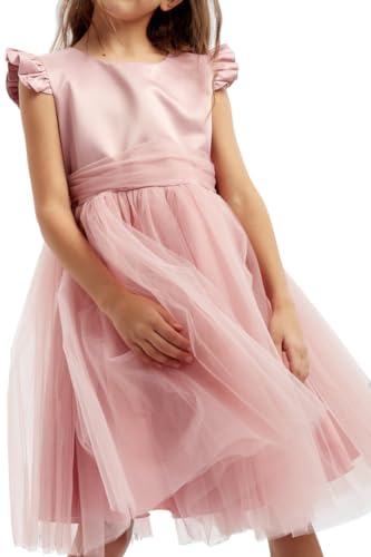 Robe de bal violette fille : vetement de ceremonie chic et tenue de princesse