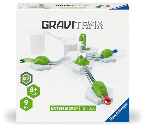 Ravensburger GraviTrax Triplex - Add On Extension Accessory Marble Run and Construction Toy For Kids Age 8 Years Up - STEM [Amazon Exclusive]