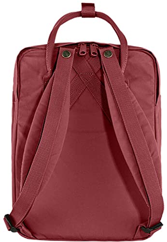 Image of Fjallraven Kanken Laptop 15 Backpack - Padded Laptop Sleeve, Durable Vinylon Fabric - School, Travel, Ox Red