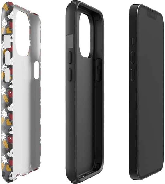 Skinit Impact Phone Case Compatible with iPhone 14 Pro Max - Officially Licensed Disney Mickey Mouse Vintage Pattern Design