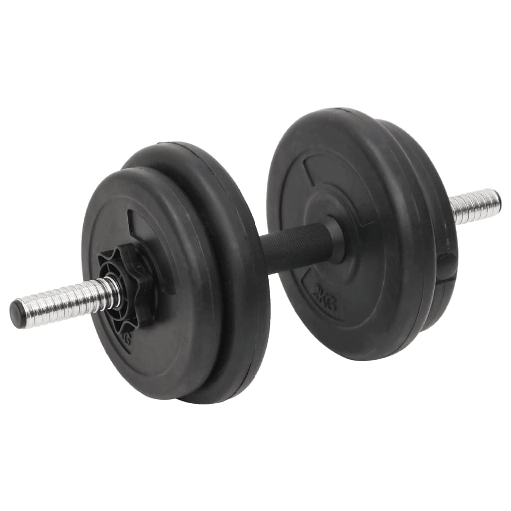 vidaXL Juego de barras y mancuernas con discos 60 kg