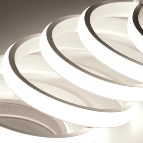 KISUFU 220V COB LED Strips,Waterproof LED Strip Lights with 288LEDs/m,high Density Silicone LED Fairy Light,IP65 LED Strip for Kitchen,Bathroom,Camping Decorative Lighting (2m, White) - Cosy Home Interiors KISUFU 220V COB LED Strips,Waterproof LED Strip Lights with 288LEDs/m,high Density Silicone LED Fairy Light,IP65 LED Strip for Kitchen,Bathroom,Camping Decorative Lighting (2m, White) - Image 2