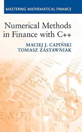 Numerical Methods in Finance with C++ book cover