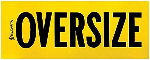 Double Sided Oversize Load Sign 13.5 x 34 Inch