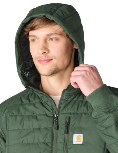 Image of Carhartt Men's Rain Defender Relaxed Fit Lightweight Insulated Hooded Jacket