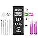 HODMANXX Batteria ad alta capacità compatibile per iPhone 6S Plus 4080mAh con kit di strumenti di riparazione, adesivo, lastra di vetro temperato
