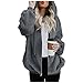 Bluelucon Teddymantel Frauen Lang Braun Neu Weinrot Plüschjacke Plüsch Verdicken Herbst Winter Warm Cardigan Frauen Winterjacke Lose Teddyweste Mantel