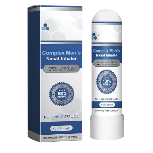 Inhalador nasal para hombres, cuidado corporal y fórmula para una experiencia refrescante, diseño ergonómico, 10 ml, ideal para conducir, viajes de negocios y fatiga en el lugar de trabajo