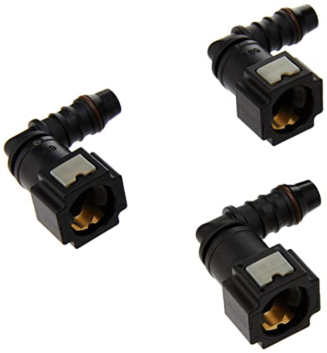 Connect 37211 Fuel Line Angled Quick Connectors 7.89mm x 8mm 3pc