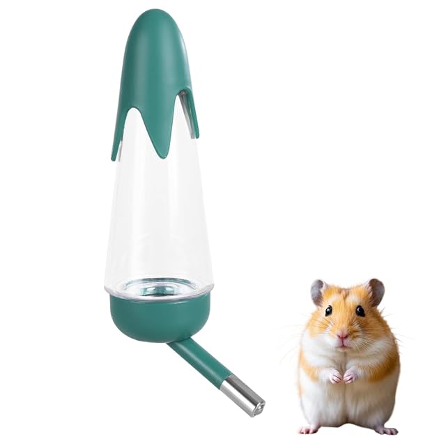 Botella de agua para animales pequeños, 125 ml, a prueba de fugas, sin goteo