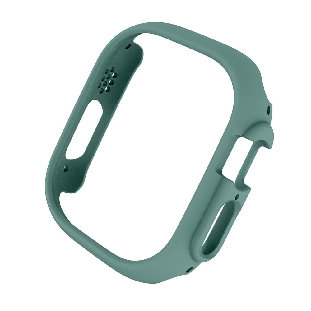Protection Apple Watch Ultra 49mm : boîtier antichoc vert et pare-chocs rigide iWatch
