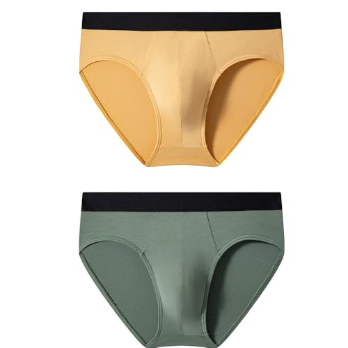 2-pack Men's Casual Comfortable Briefs Men's Low Waist Bikini Briefs Suitable For Daily Wear Multiple