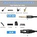 SHULIANCABLE XLR auf Klinke 6,35 mm, 3-pol XLR Kabel Verbindungskabel Patchkabel Stecker auf Stecker für Mixer, Mikrofone, DJ, Heimkinogeräte, Bühne (Black-Female, 1M)