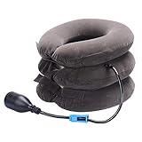  Tracción cervical inflable y soporte de hombro-cuello, para soporte de cuello y alivio inmediato, alineación espinal y dolor crónico de cuello espinal (universal) (1)
