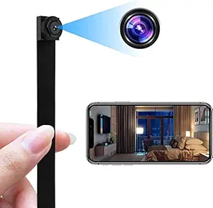 TECHNOVIEW Mini Spy Hidden Camera,4K WiFi Nanny Cam,Wireless Small Home Security Tiny Secret Surveillance Camera, 4 Hours Battery Backup, for Indoor Security
