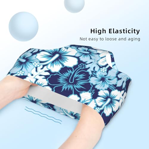 Blue Hibiscus Floral Girls' Underwear Soft Cotton Little Girls Panties Comfort Briefs4