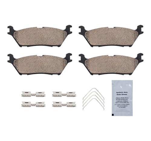 Image of HUSCH D2383 Rear Ceramic Brake Pads Kit Fit For Ford Expedition 2023, For F-150 2021-2025, For F-150 Lightning 2024, For Lincoln Navigator 2024