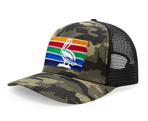 Image of International Tie City Hat for Men and Women, Adjustable Snapback Trucker Baseball Cap with Embroidered Patch