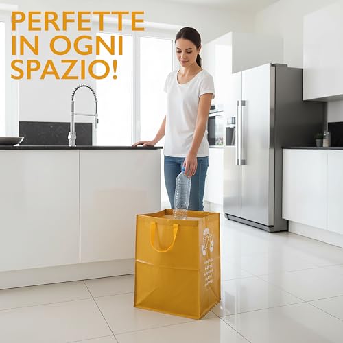 Perfetto Conteneur coll. Recycle - cm. 30x38xh.55-1 pièce - Plastique – vue 5