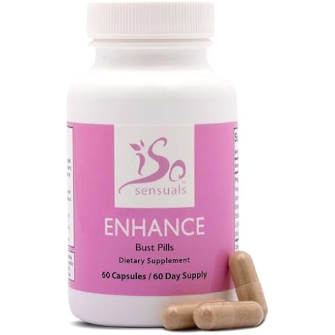 IsoSensuals Enhance Breast Enlargement Pills - Breast Enhancement Pills for Women, Breast Enhancer, All-Natural Ingredients, 60 Capsules Cover